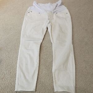 GAP White Maternity Jeans 28 Short